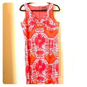 Pink & Orange print dress